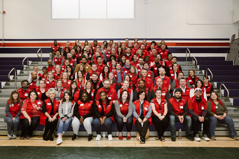 BECU employee group photo at Annual Day of Service 2019