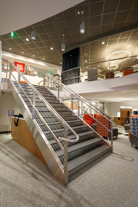 BECU Downtown Seattle Financial Center staircase